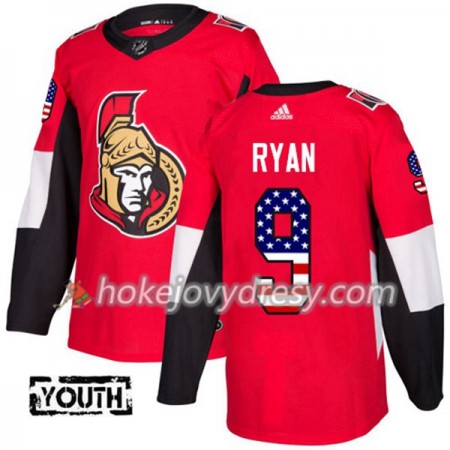 Dětské Hokejový Dres Ottawa Senators Bobby Ryan 9 2017-2018 USA Flag Fashion Černá Adidas Authentic